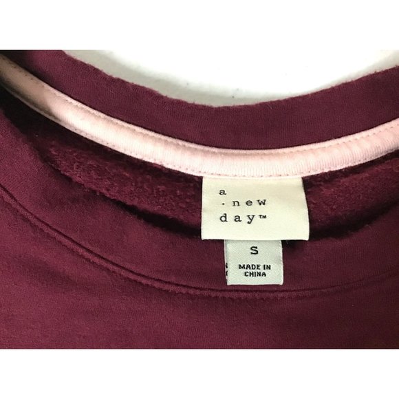 -A NEW DAY- WOMENS LONG SLEEVE FLEECE PULL OVER CREW NECK SIZE SMALL - Picture 5 of 8